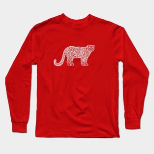 Snow Leopard - endangered animal drawing Long Sleeve T-Shirt